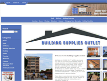 Tablet Screenshot of buildingsuppliesoutlet.com